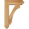 Ekena Millwork Imperial Arts and Crafts Rough Sawn Bracket w/ Offset Brace, Western Red Cedar, 6"W x 18"D x 26"H BKT0604X18X26IMP03RWR - alternate 2